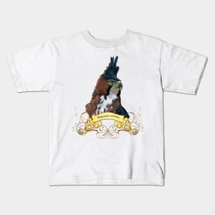 crested eagle Kids T-Shirt